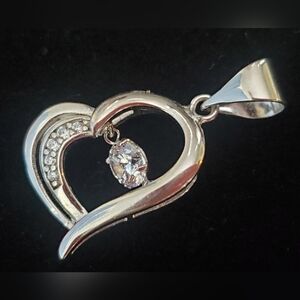 Elegant Silver Heart Pendant